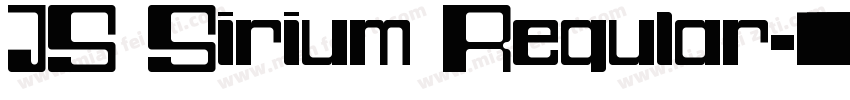 JS Sirium Regular字体转换